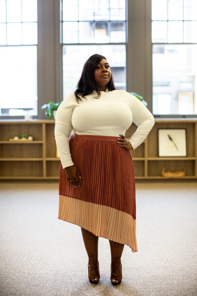 plus size kjole som er elegant