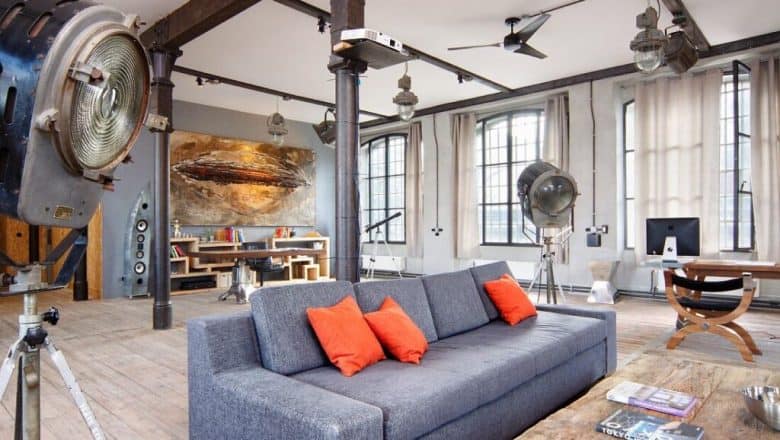9 Stueideer med en grå sofa
