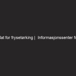 Mat for frysetørking |  Informasjonssenter for hjem og hage